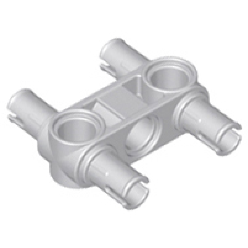 Technic pin koppeling met 4 pinnen Light Bluish Gray